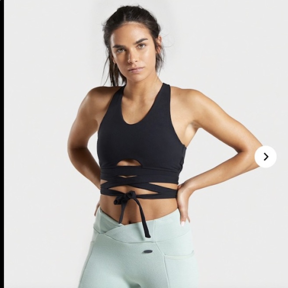 Gym shark poise wrap around sports bra